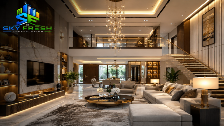 Luxury interior project by Sky Fresh Construction